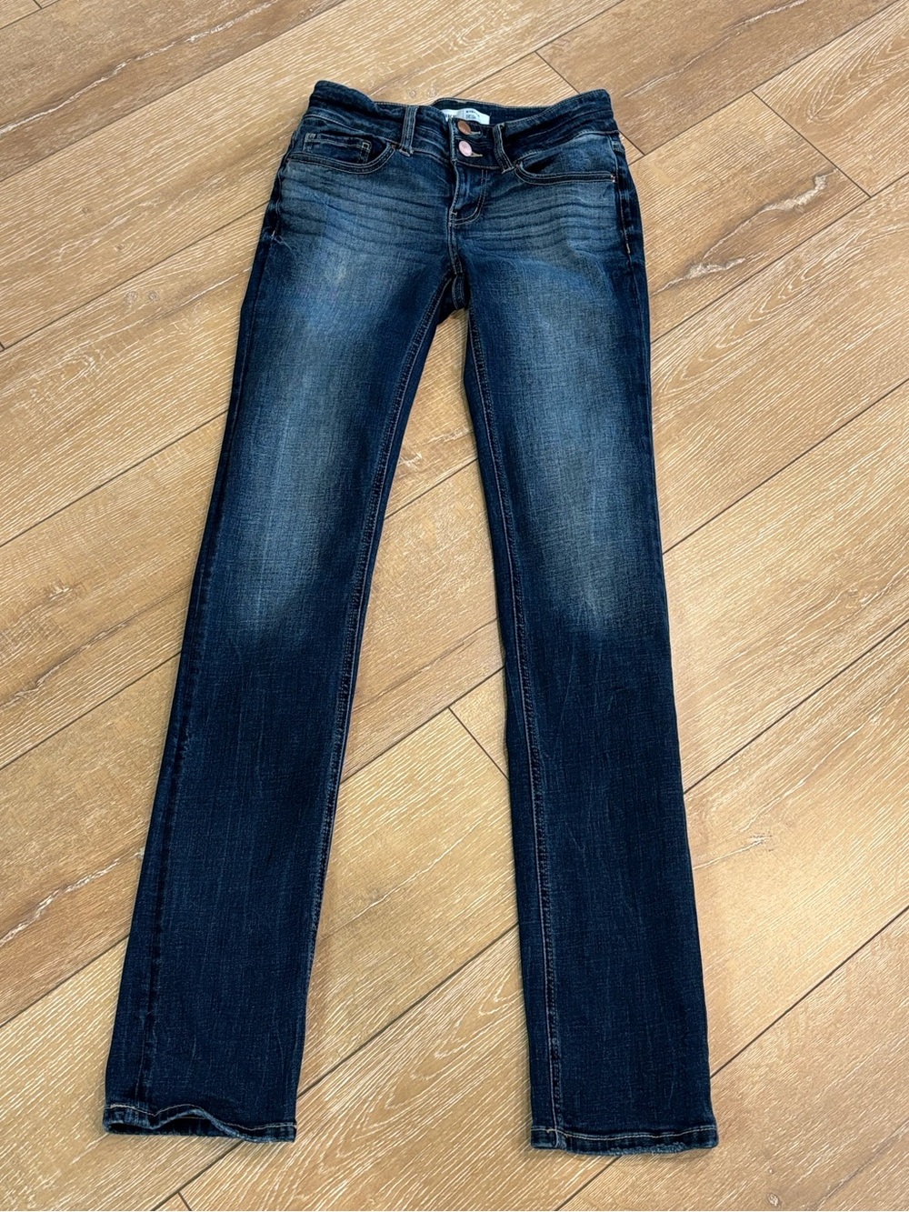 BKE Stella Slim Fit Low Rise Straight Leg Jeans Dark Wash Denim Size 26 x 34
